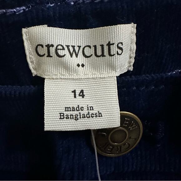 CREWCUTS Girls Corduroy Skinny Fit Pants size 14 (kids XL) color ANA Blue NWT - Picture 4 of 11